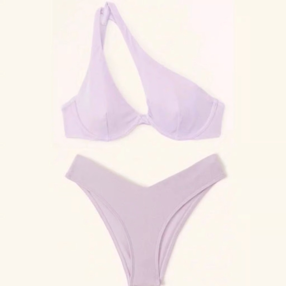 NWOT Abercrombie Metallic Asymmetrical Bikini